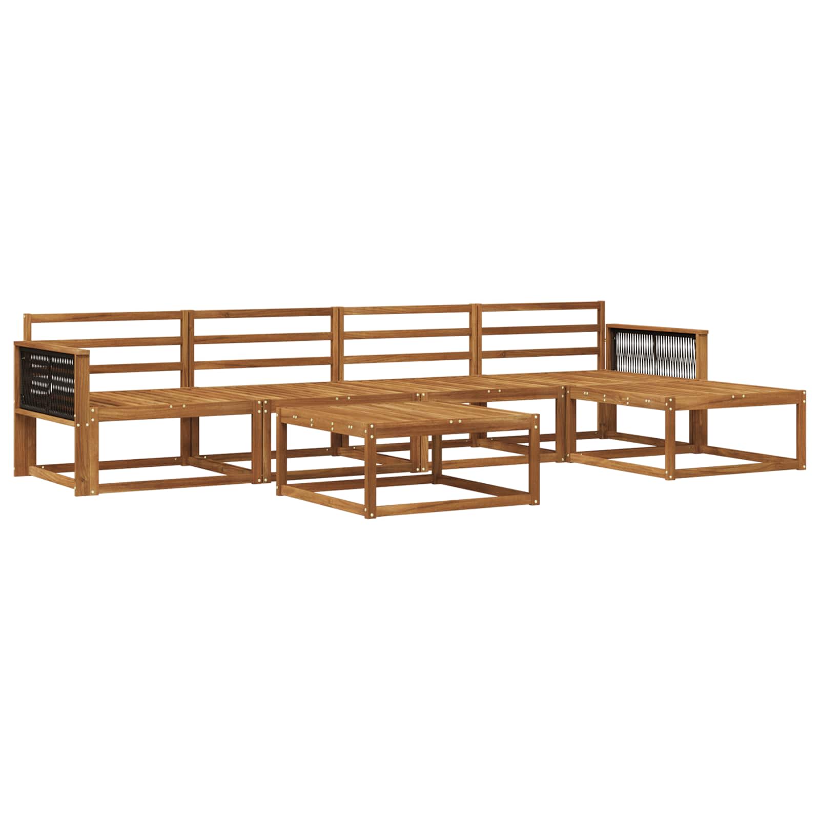Ensemble de canapés d'extérieur 6 pcs Naturel - XIOS