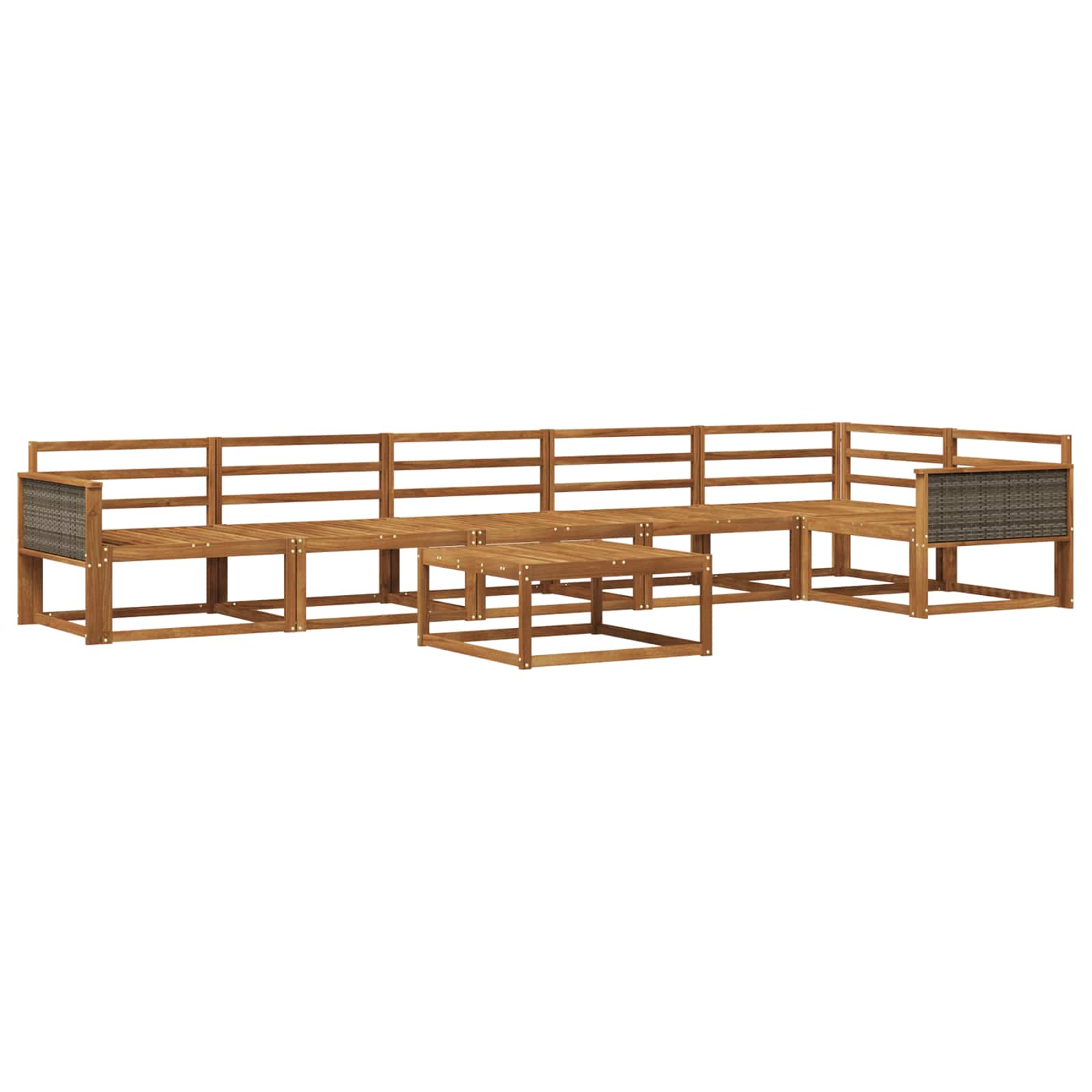 Ensemble de canapés d'extérieur 7 pcs Naturel - XIOS