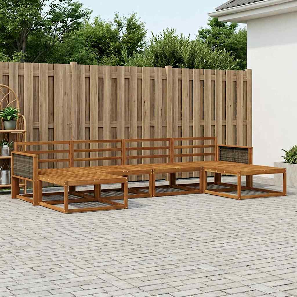 Ensemble de canapés d'extérieur 6 pcs Naturel - XIOS