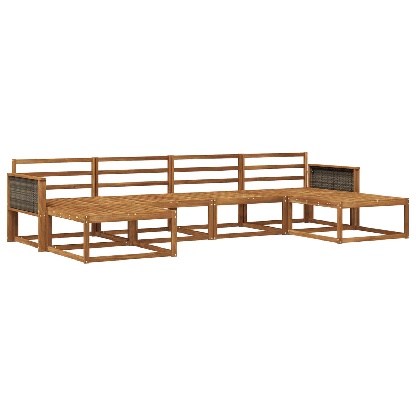 Ensemble de canapés d'extérieur 6 pcs Naturel - XIOS
