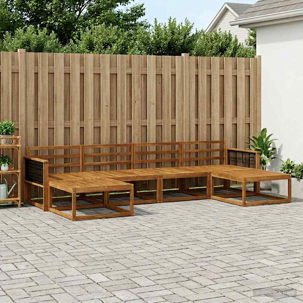 Ensemble de canapés d'extérieur 6 pcs Naturel - XIOS