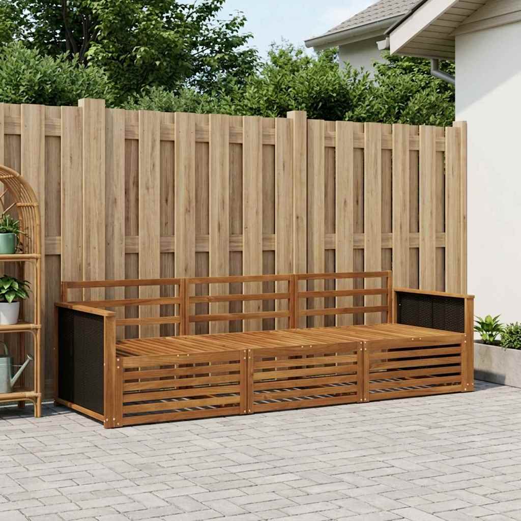 Ensemble de canapés d'extérieur 3 pcs Naturel - XIOS