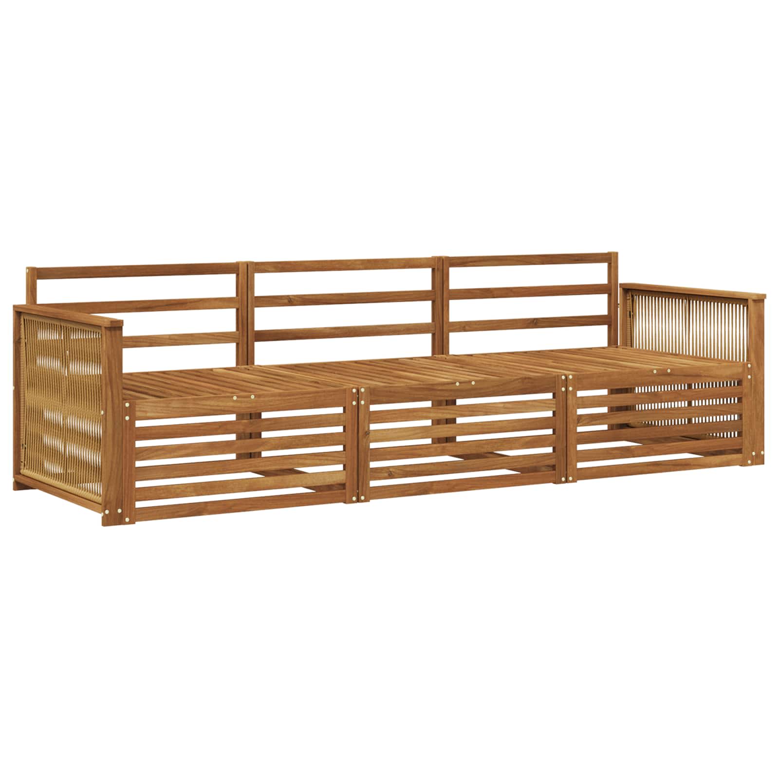 Ensemble de canapés d'extérieur 3 pcs Naturel - XIOS