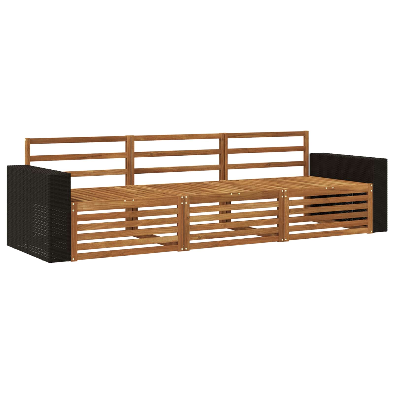 Ensemble de canapés d'extérieur 3 pcs Naturel - XIOS
