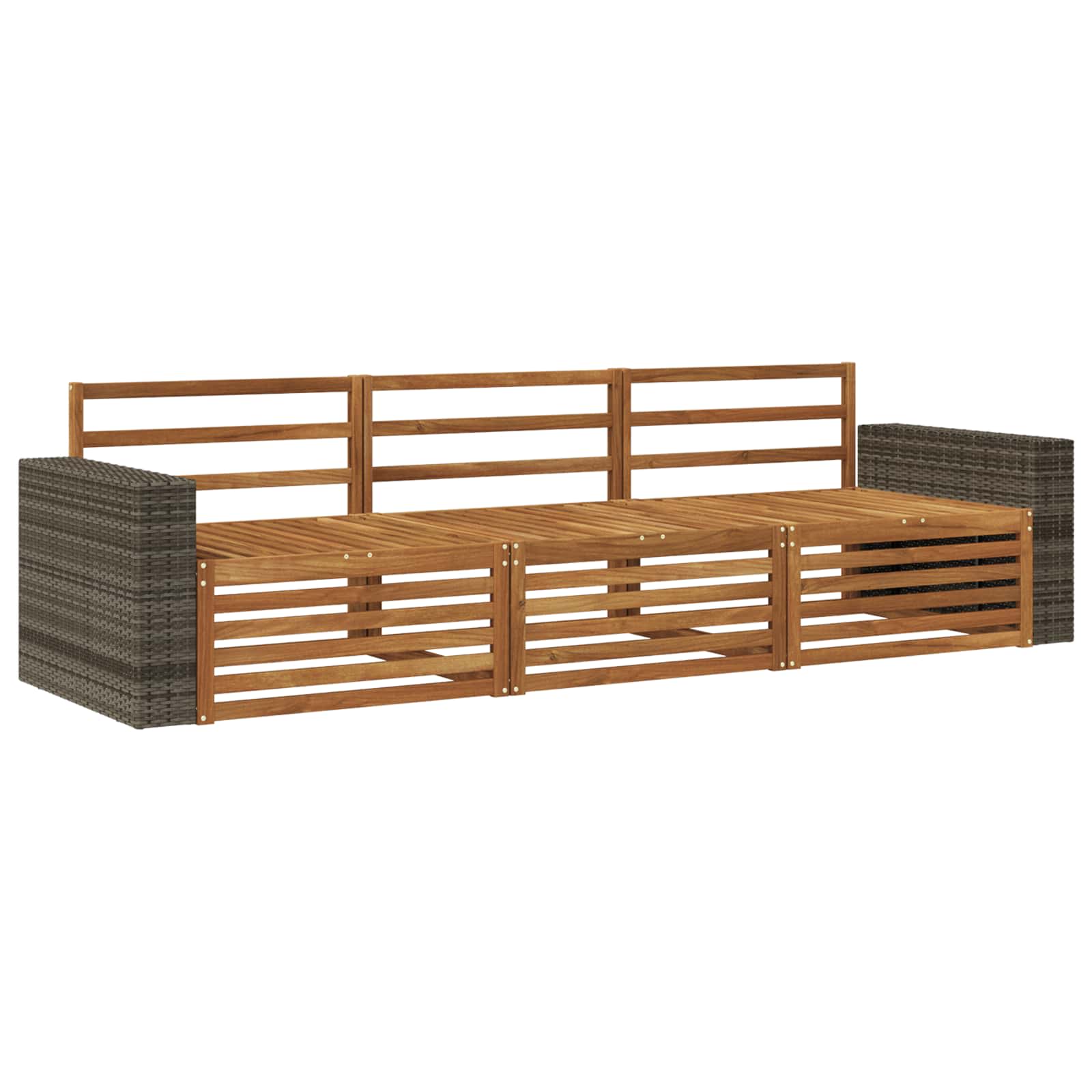Ensemble de canapés d'extérieur 3 pcs Naturel - XIOS
