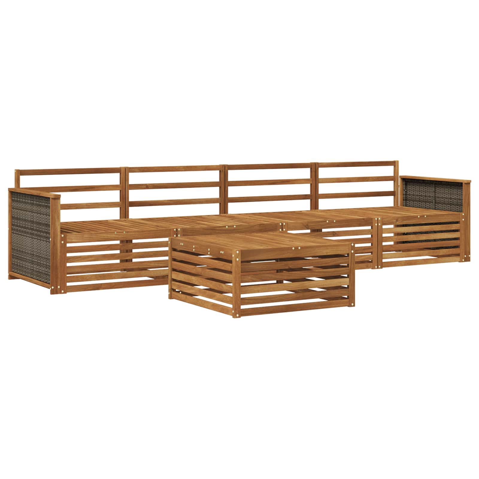 Ensemble de canapés d'extérieur 5 pcs Naturel - XIOS