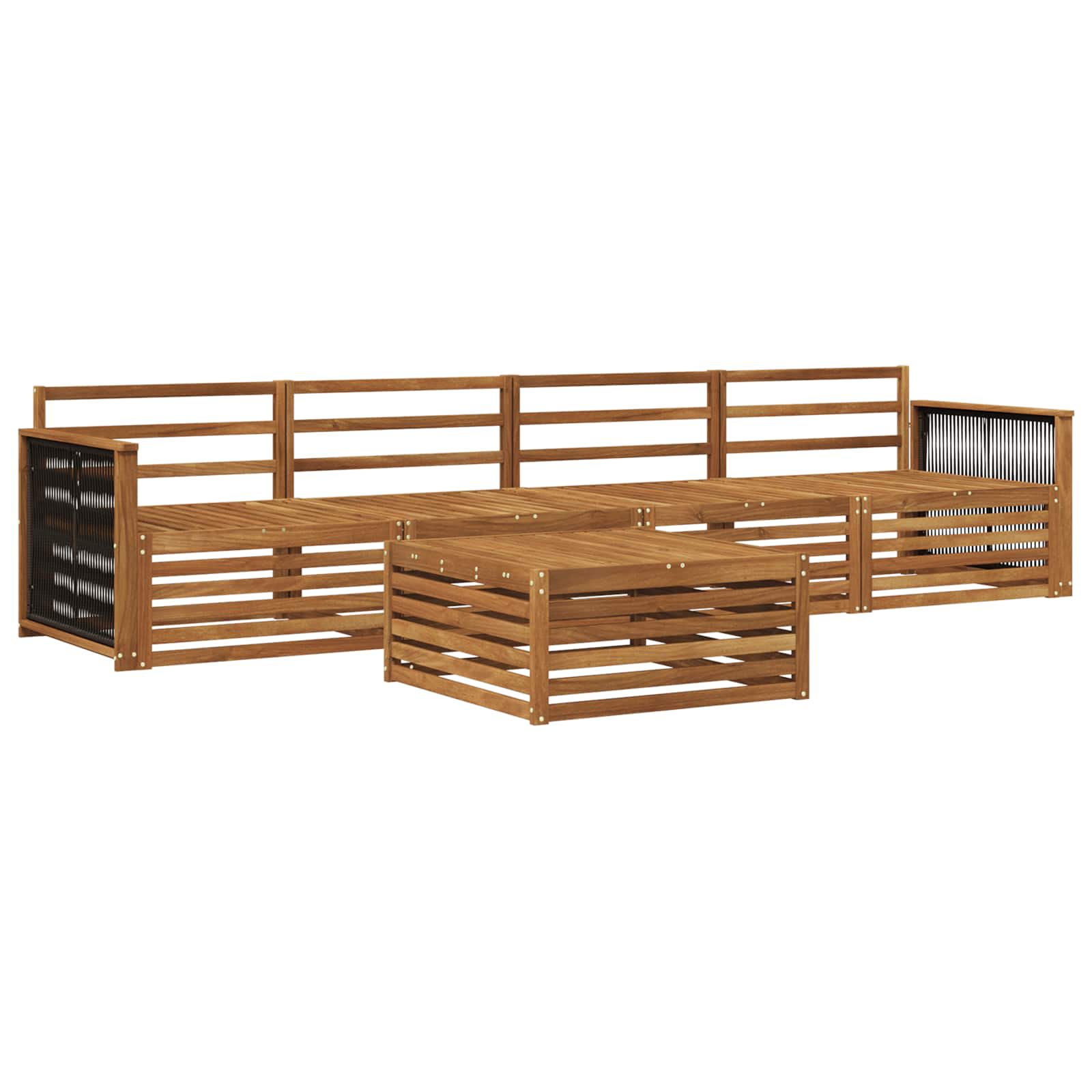Ensemble de canapés d'extérieur 5 pcs Naturel - XIOS