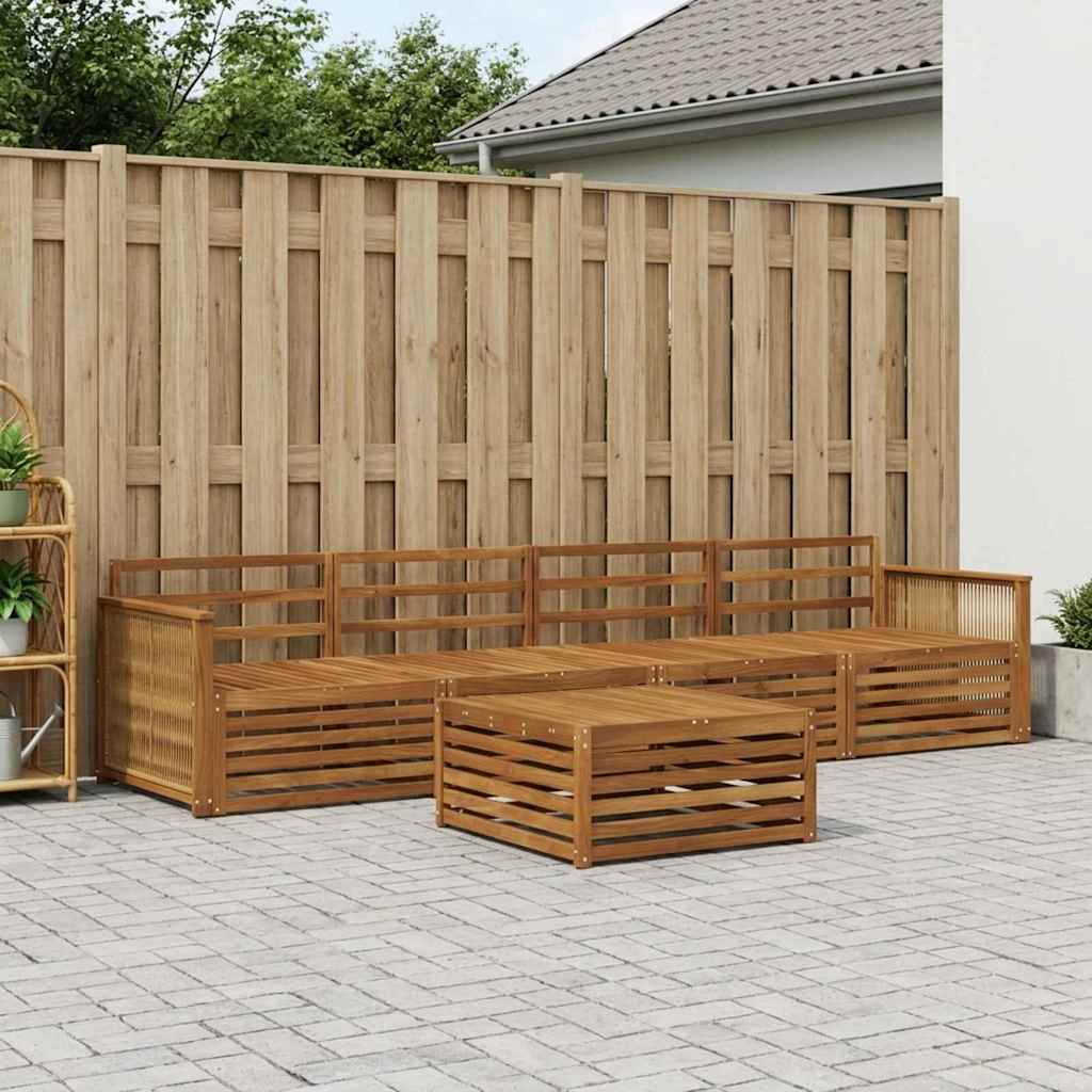Ensemble de canapés d'extérieur 5 pcs Naturel - XIOS