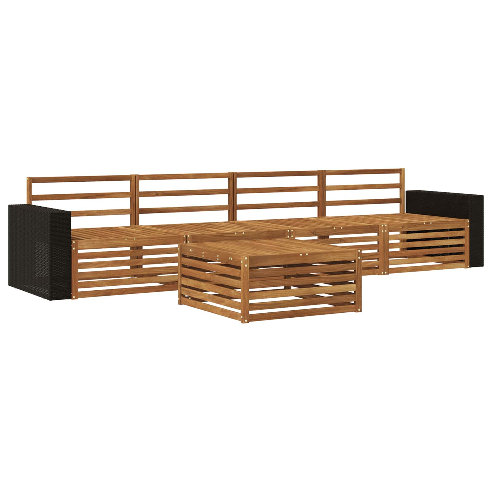 Ensemble de canapés d'extérieur 5 pcs Naturel - XIOS