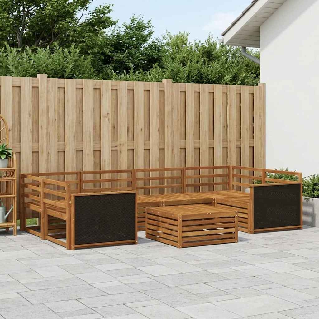 Ensemble de canapés d'extérieur 7 pcs Naturel - XIOS