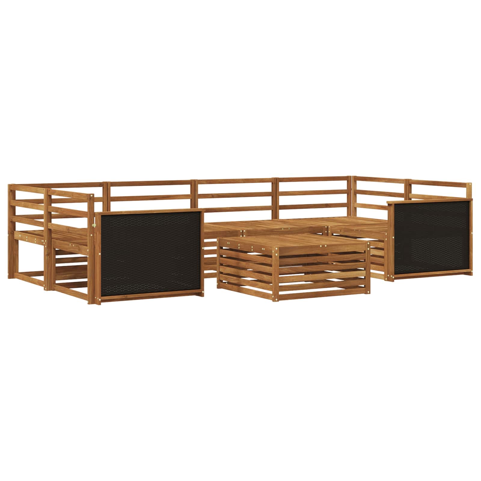 Ensemble de canapés d'extérieur 7 pcs Naturel - XIOS
