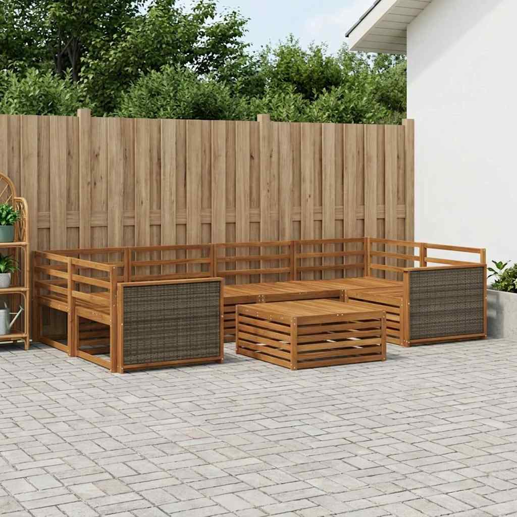 Ensemble de canapés d'extérieur 7 pcs Naturel - XIOS
