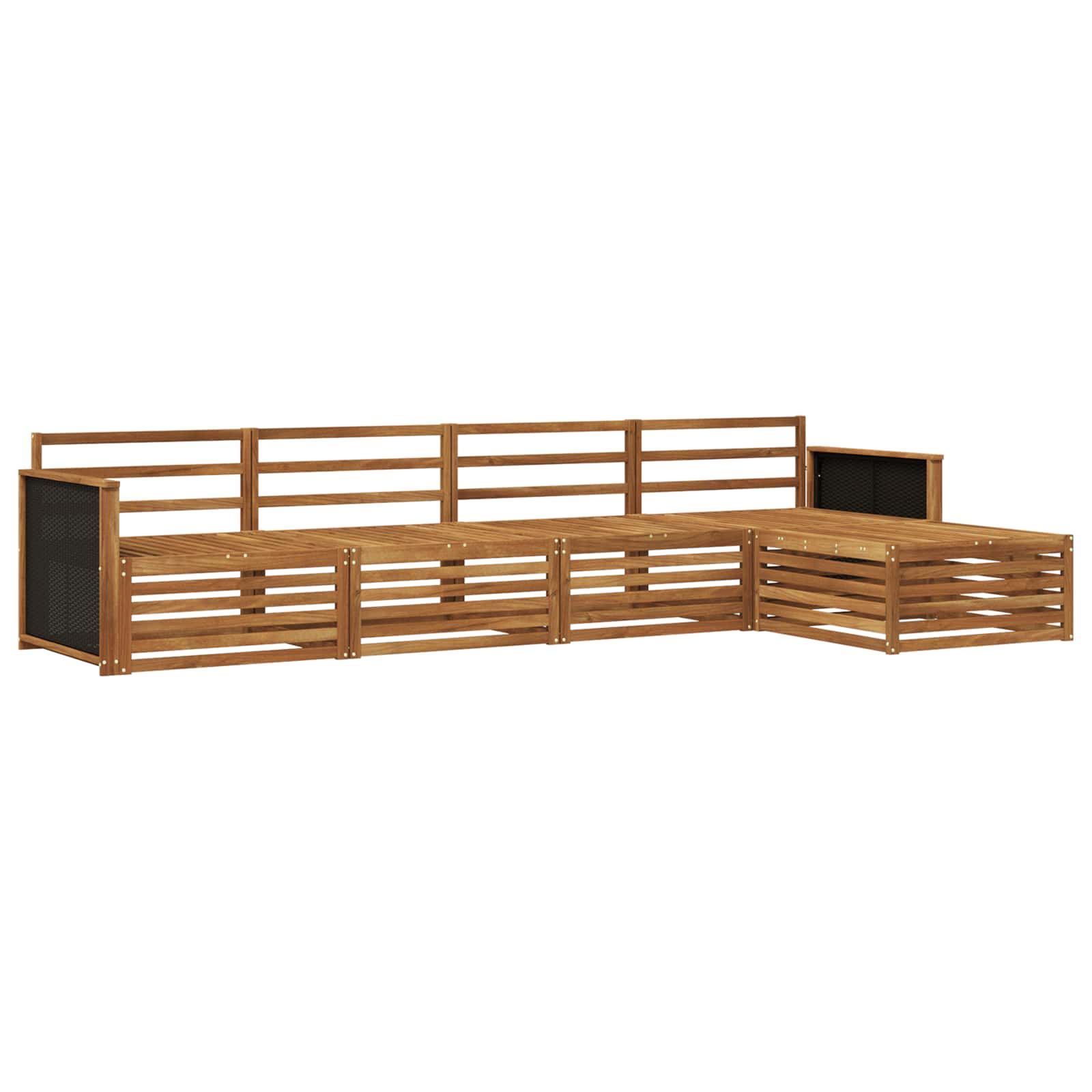 Ensemble de canapés d'extérieur 5 pcs Naturel - XIOS