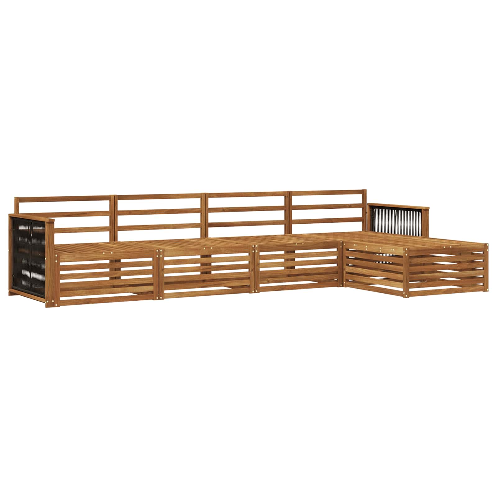 Ensemble de canapés d'extérieur 5 pcs Naturel - XIOS