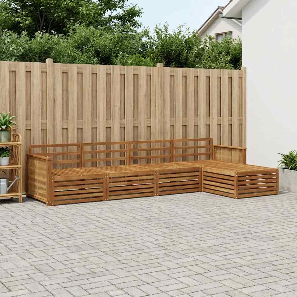 Ensemble de canapés d'extérieur 5 pcs Naturel - XIOS