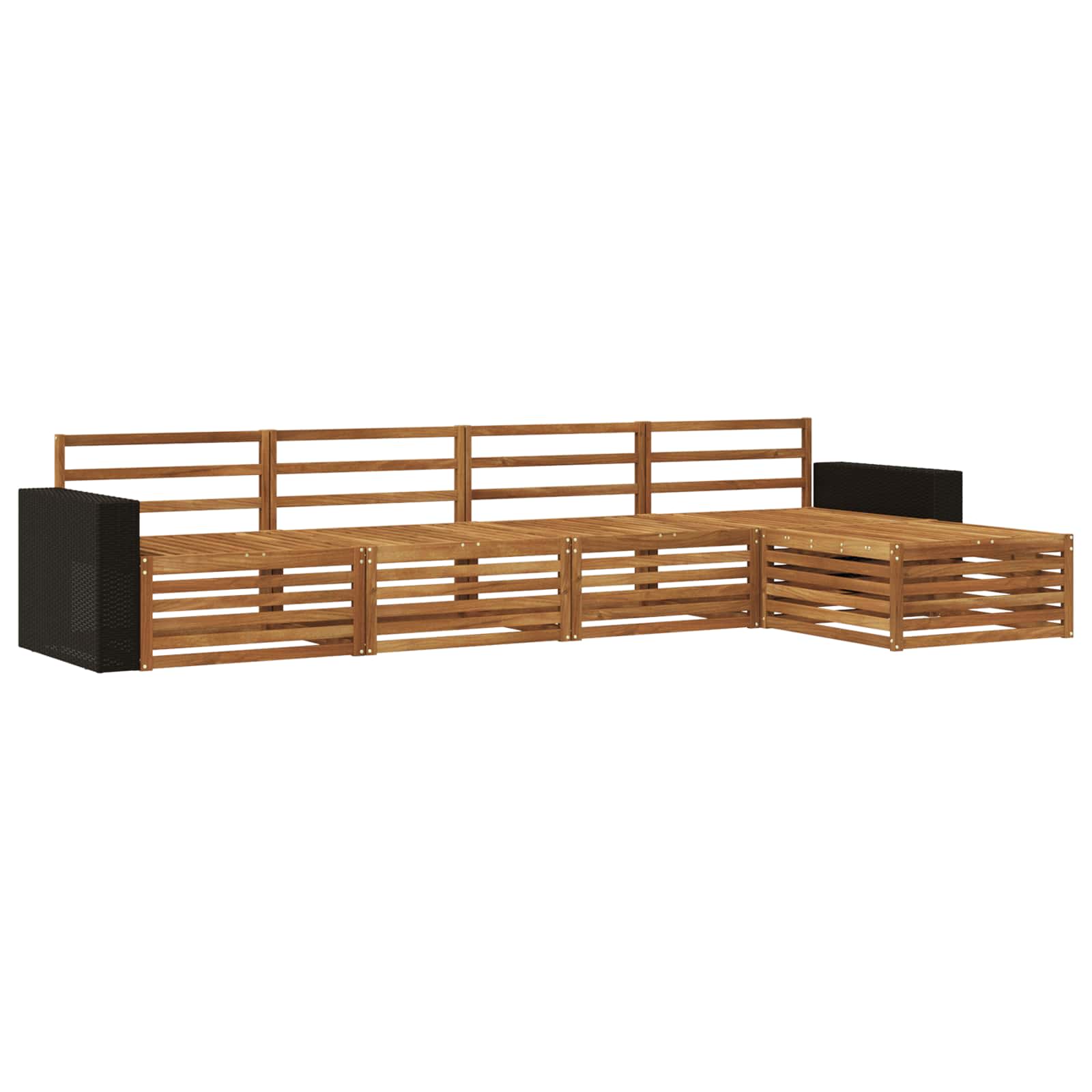 Ensemble de canapés d'extérieur 5 pcs Naturel - XIOS