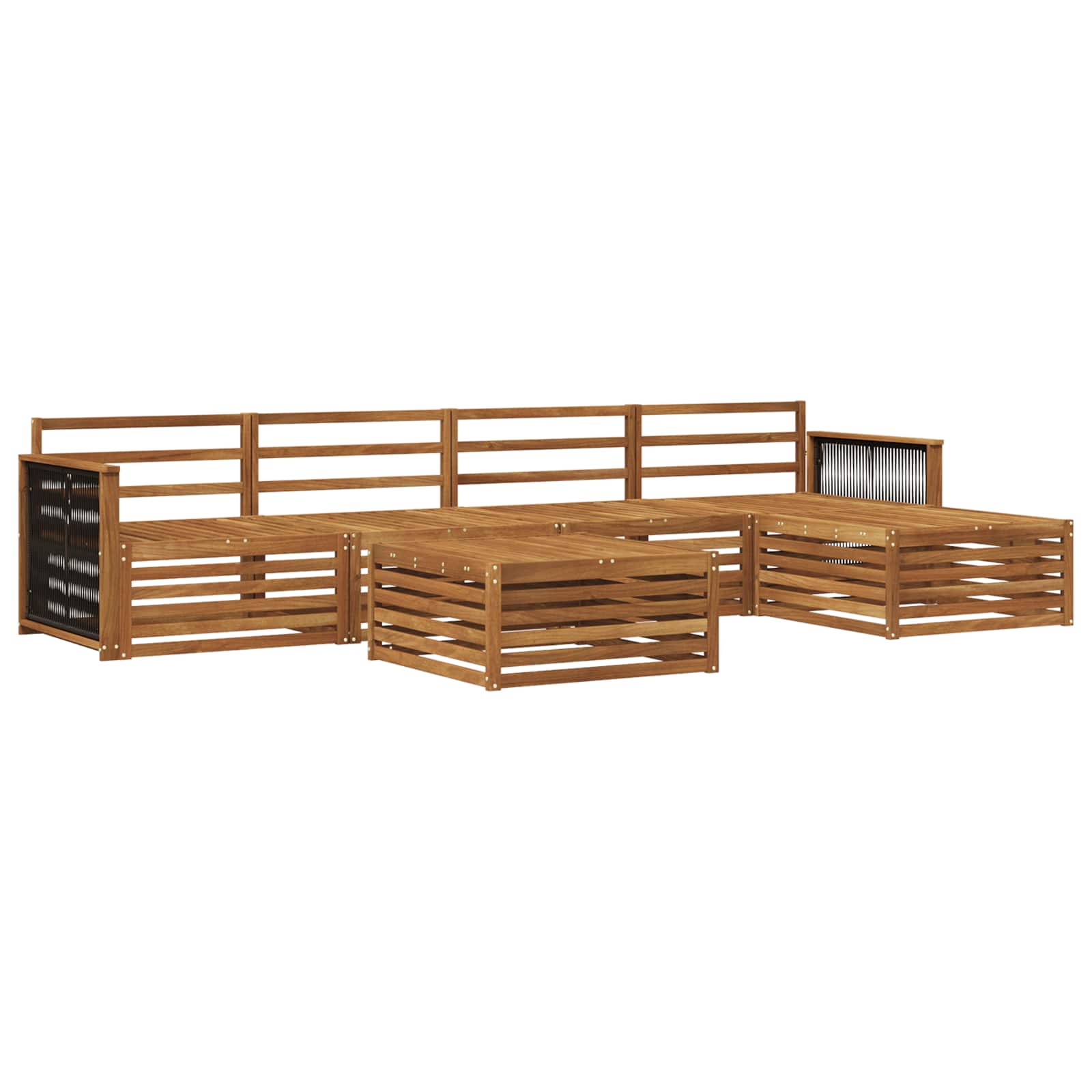Ensemble de canapés d'extérieur 6 pcs Naturel - XIOS