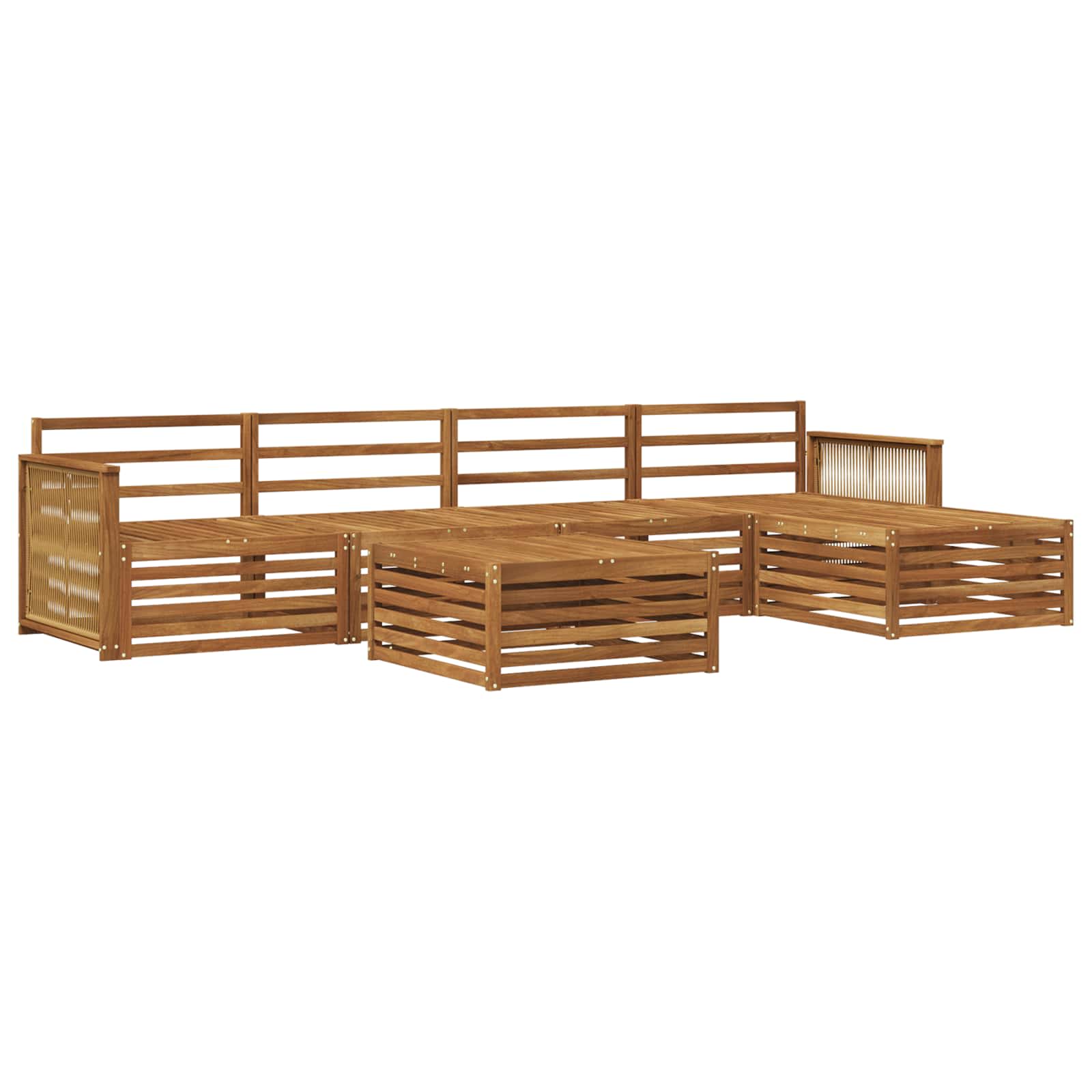 Ensemble de canapés d'extérieur 6 pcs Naturel - XIOS