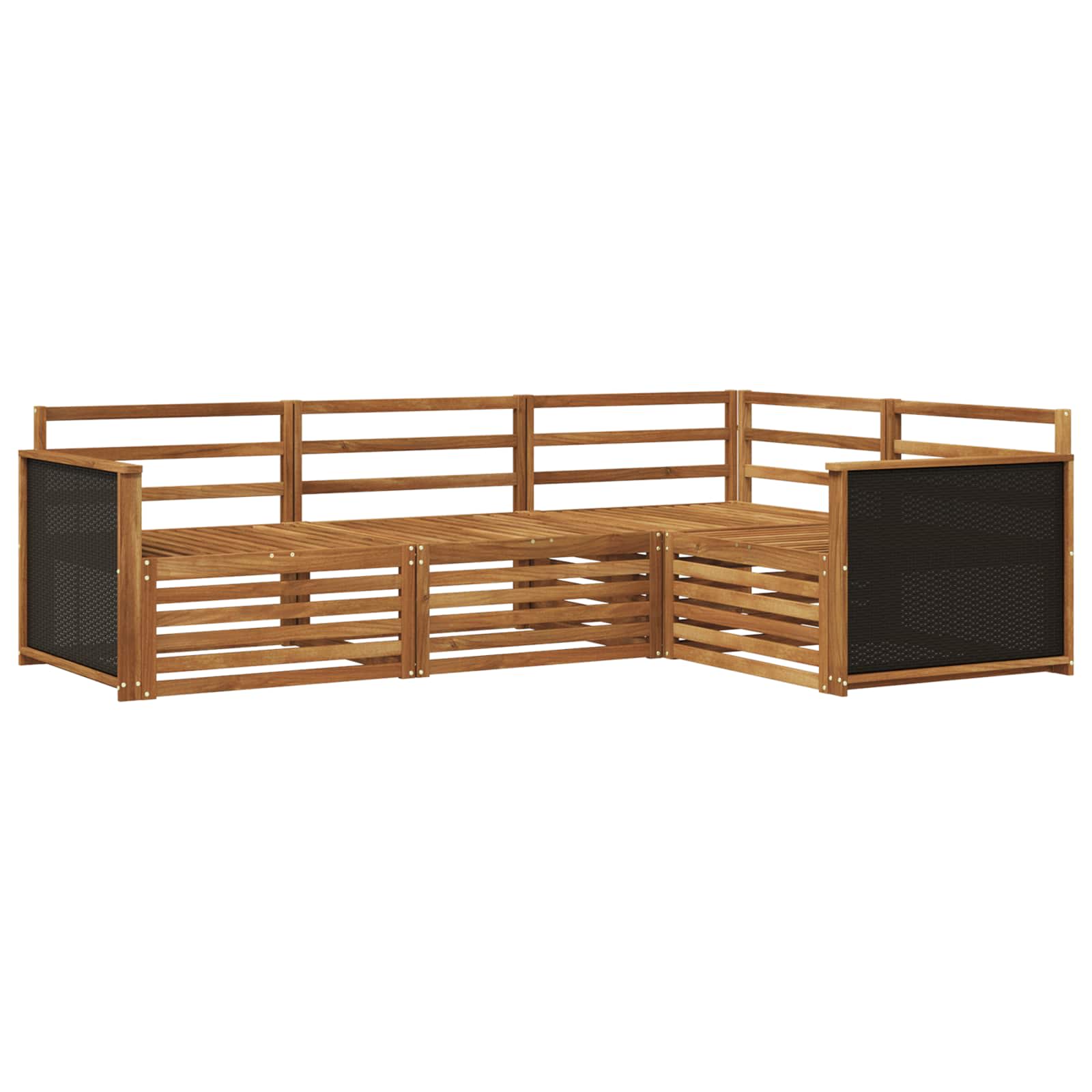 Ensemble de canapés d'extérieur 4 pcs Naturel - XIOS