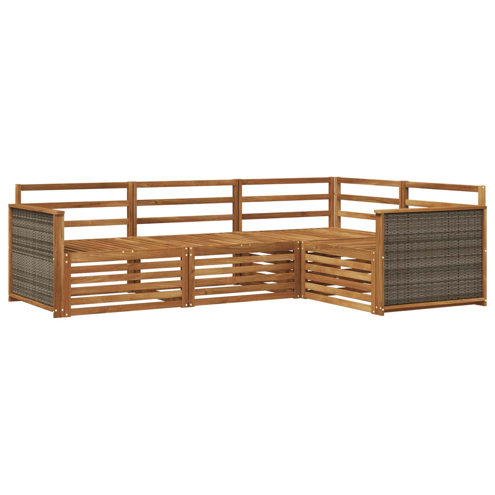 Ensemble de canapés d'extérieur 4 pcs Naturel - XIOS