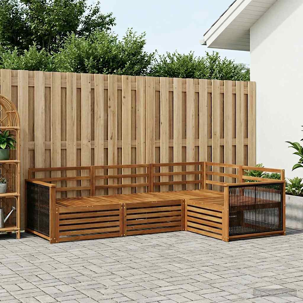 Ensemble de canapés d'extérieur 4 pcs Naturel - XIOS