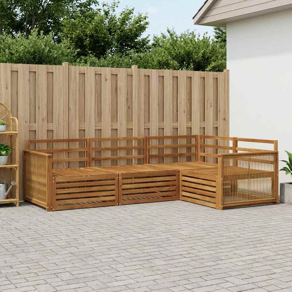 Ensemble de canapés d'extérieur 4 pcs Naturel - XIOS