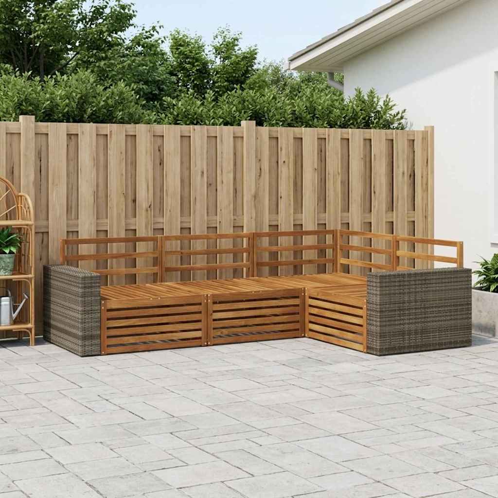 Ensemble de canapés d'extérieur 4 pcs Naturel - XIOS