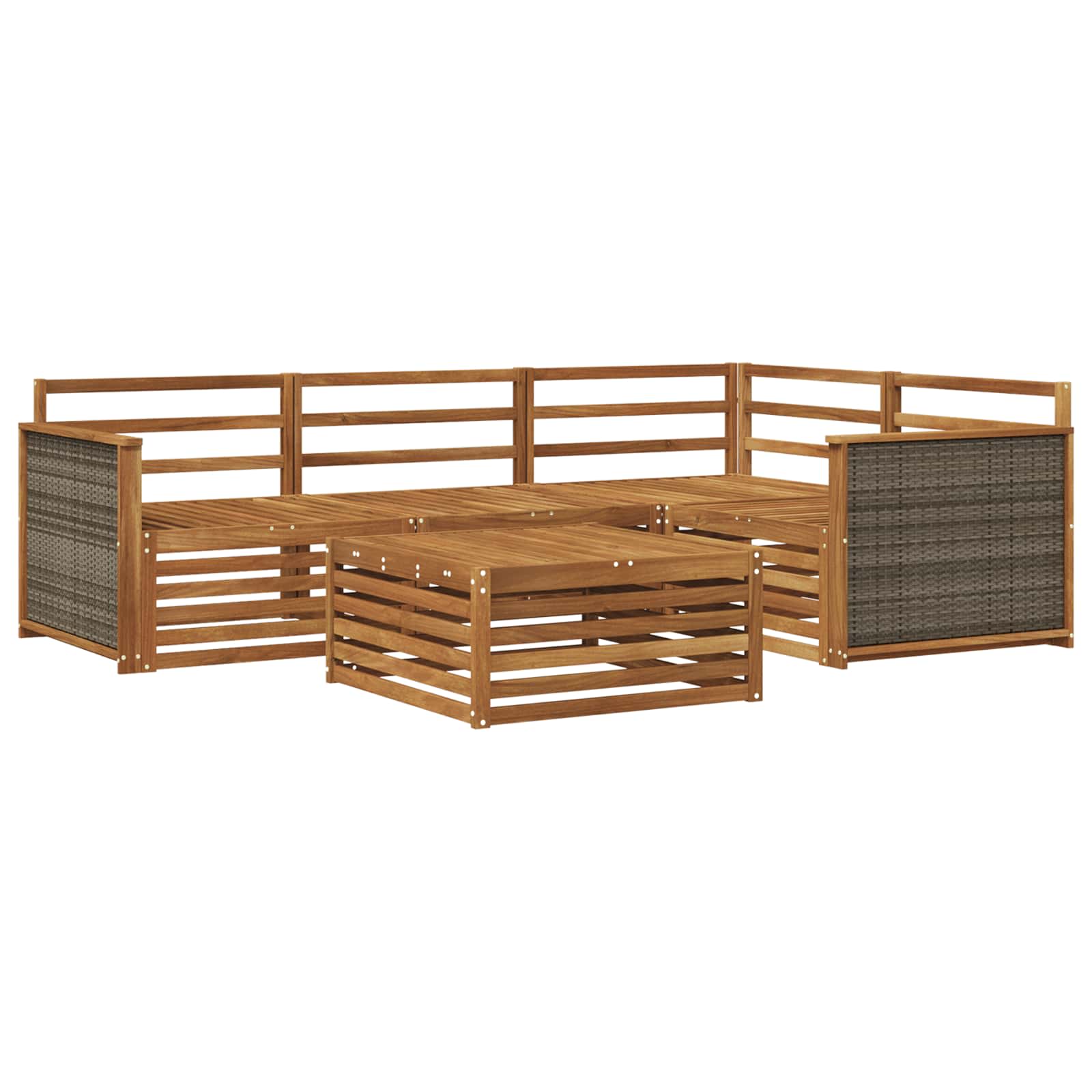 Ensemble de canapés d'extérieur 5 pcs Naturel - XIOS