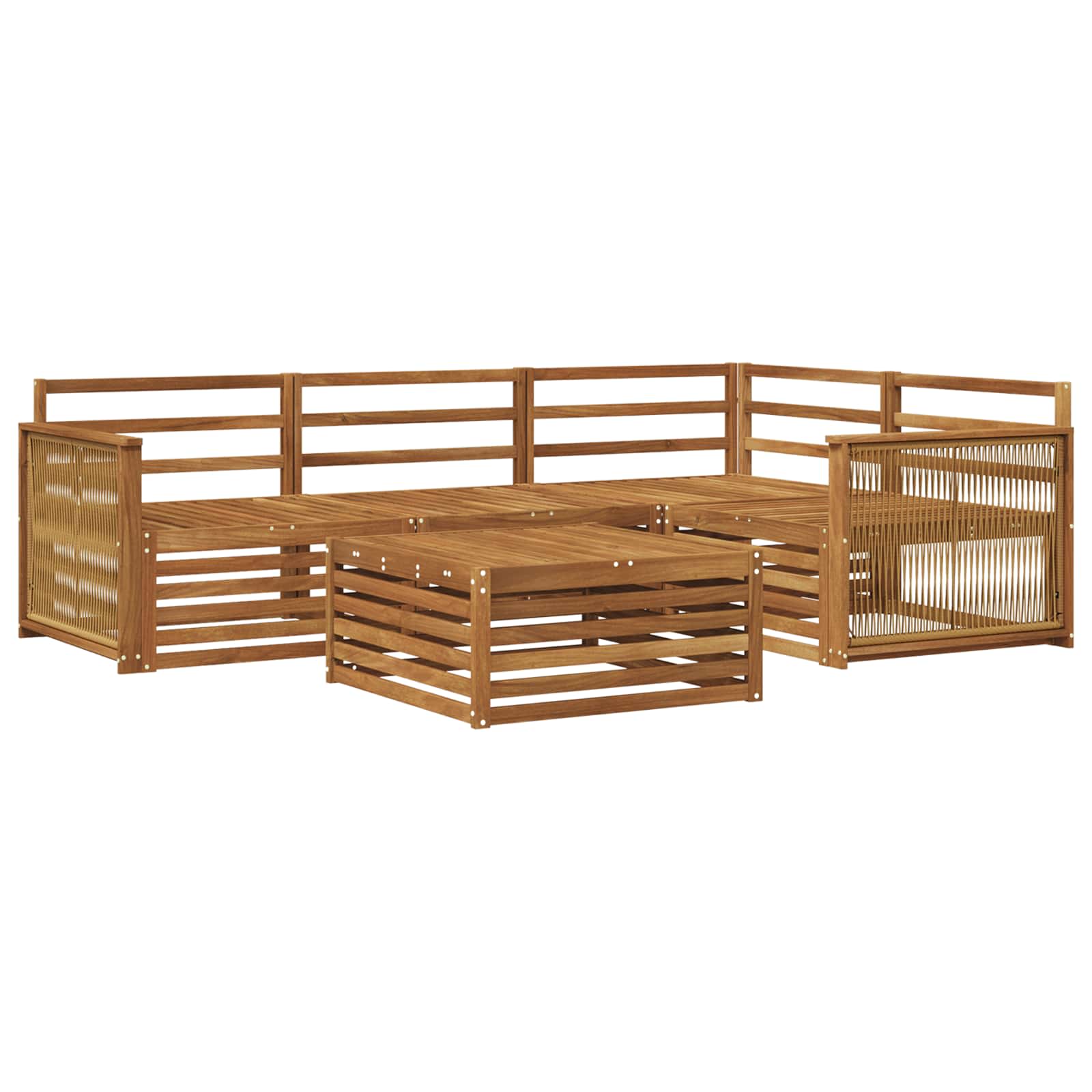 Ensemble de canapés d'extérieur 5 pcs Naturel - XIOS