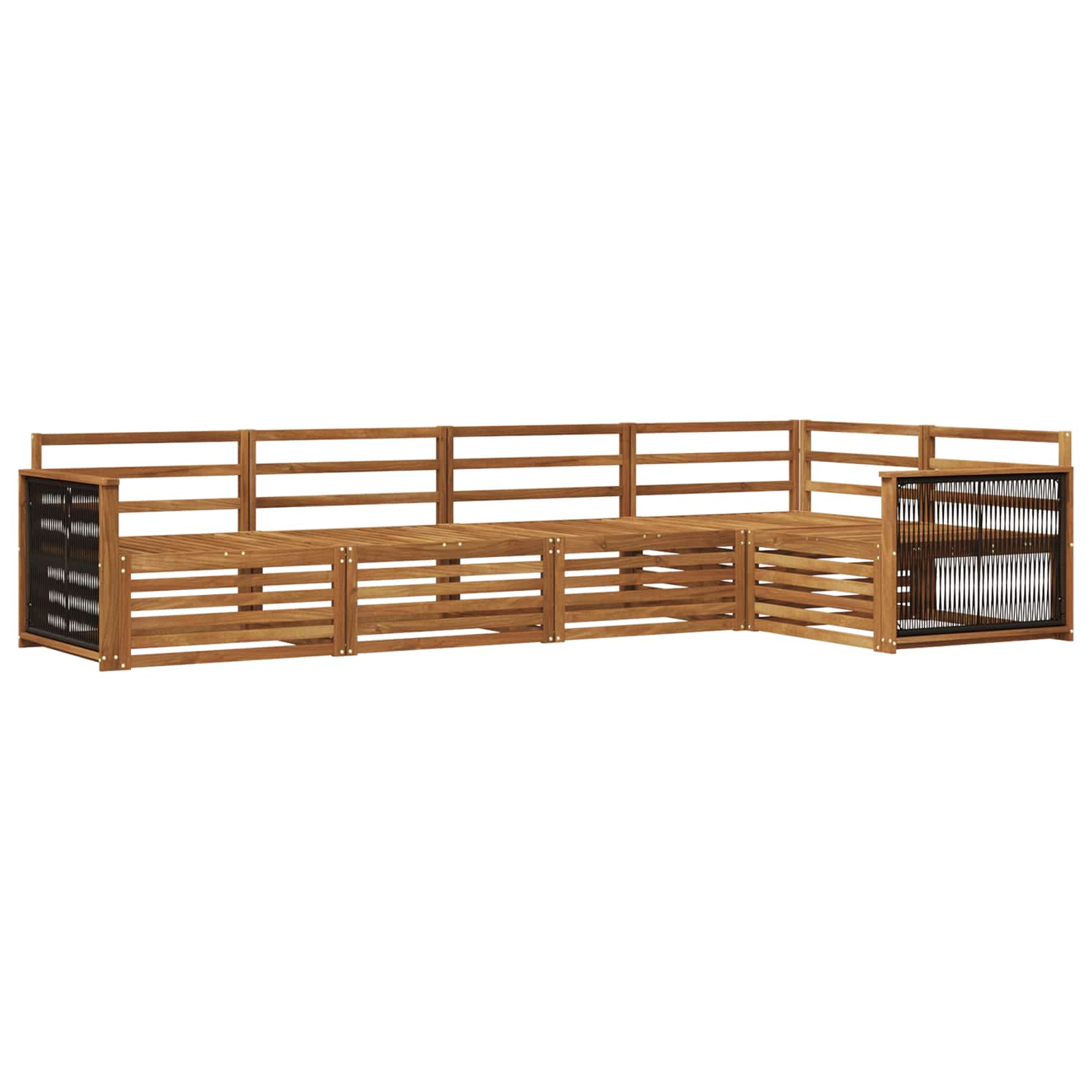 Ensemble de canapés d'extérieur 5 pcs Naturel - XIOS