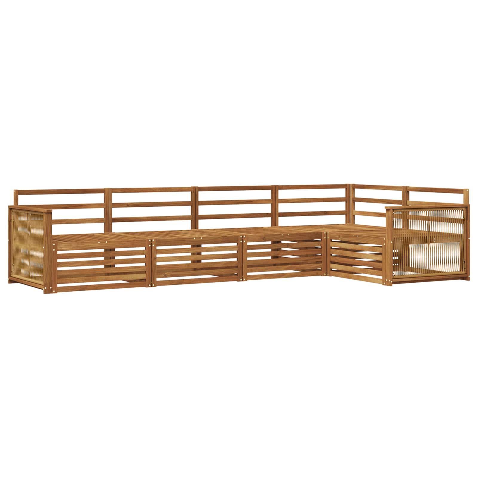 Ensemble de canapés d'extérieur 5 pcs Naturel - XIOS
