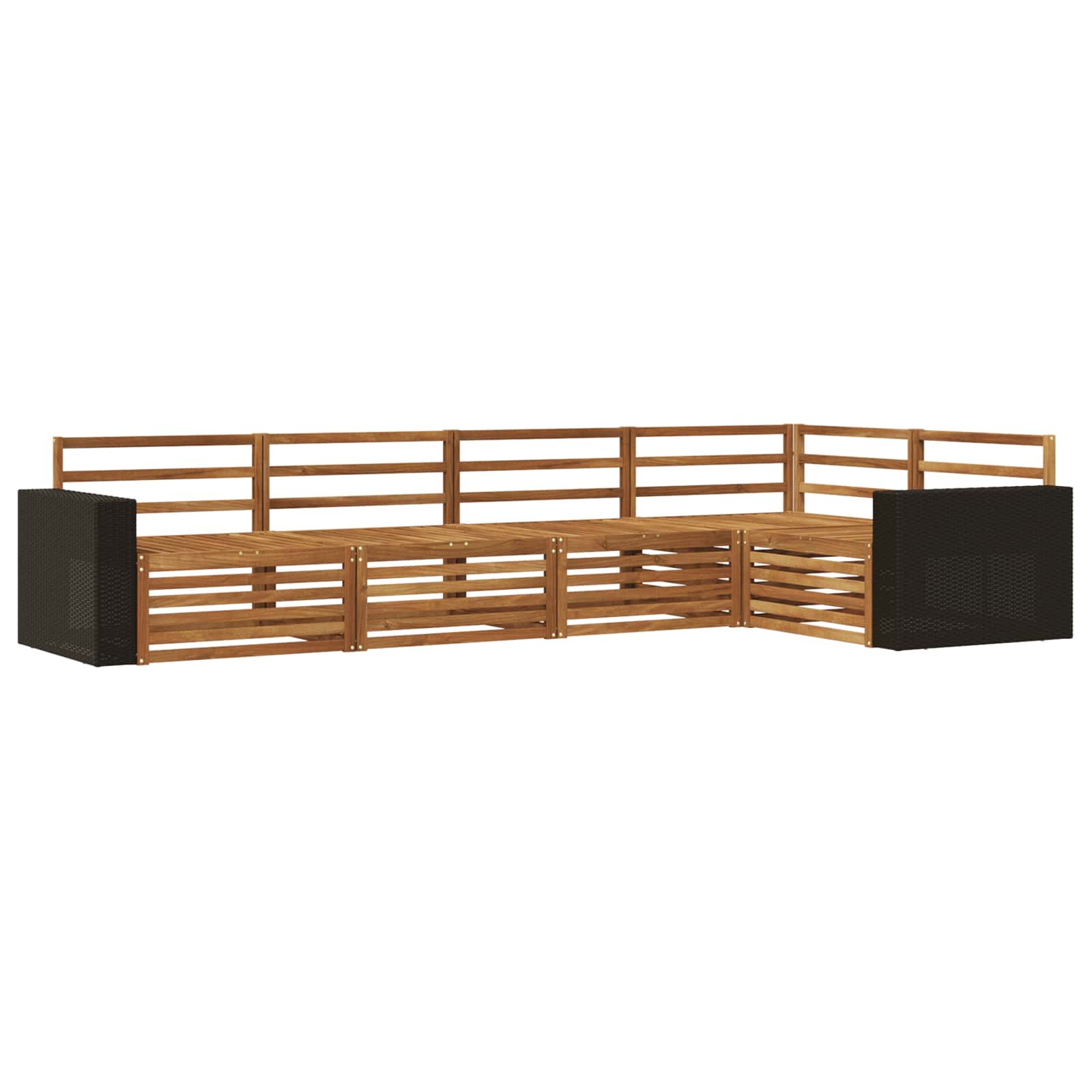 Ensemble de canapés d'extérieur 5 pcs Naturel - XIOS