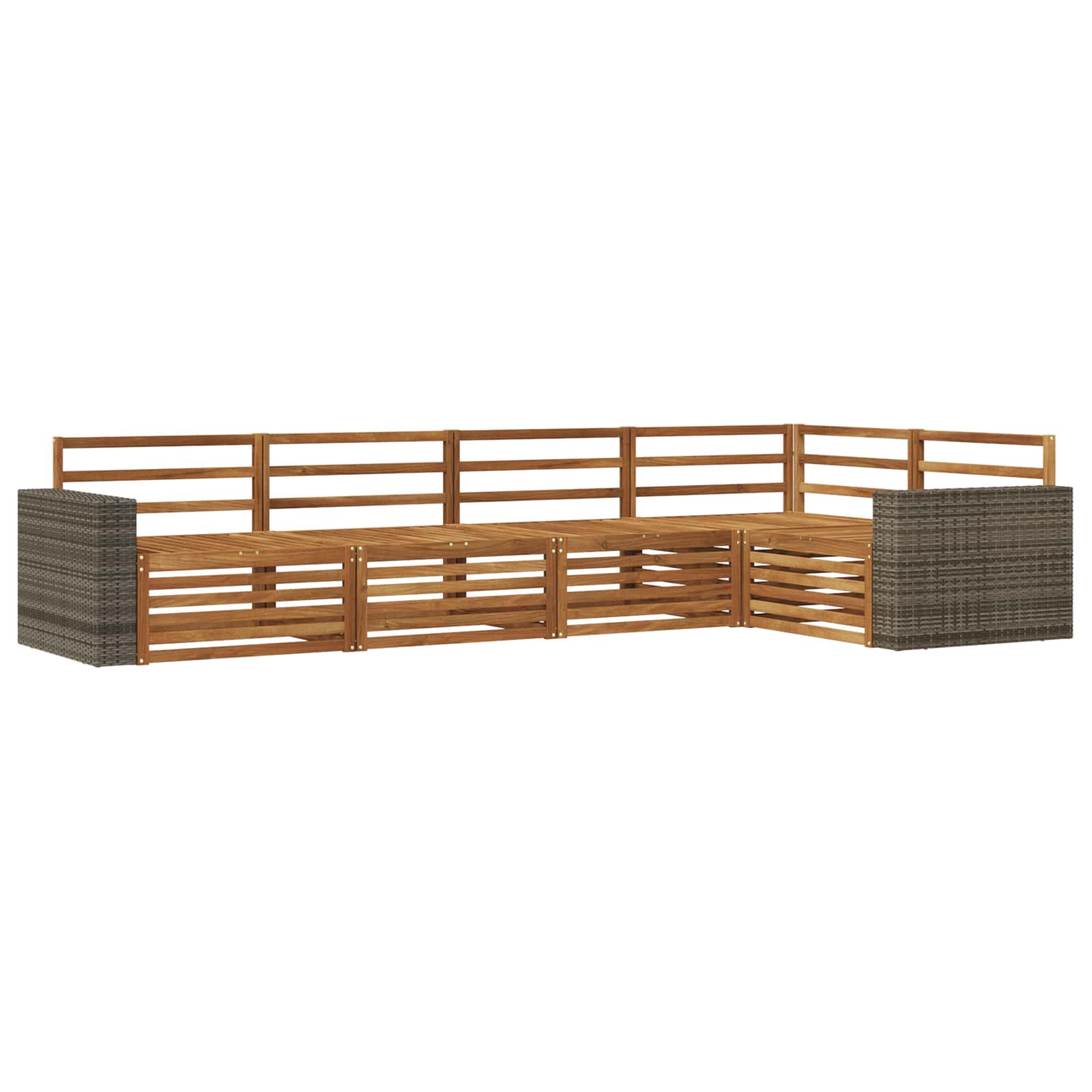 Ensemble de canapés d'extérieur 5 pcs Naturel - XIOS