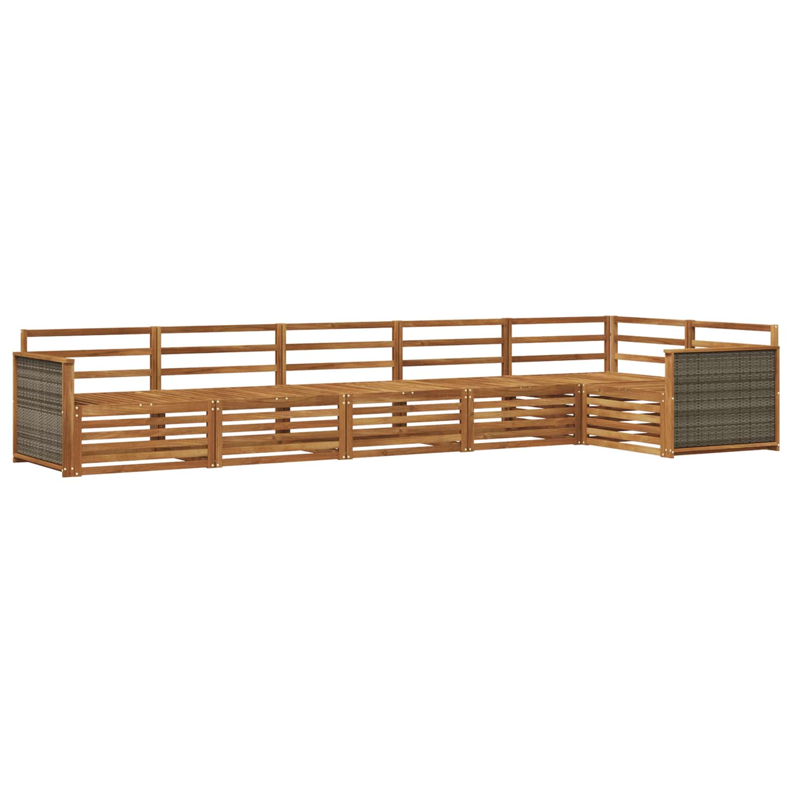 Ensemble de canapés d'extérieur 6 pcs Naturel - XIOS