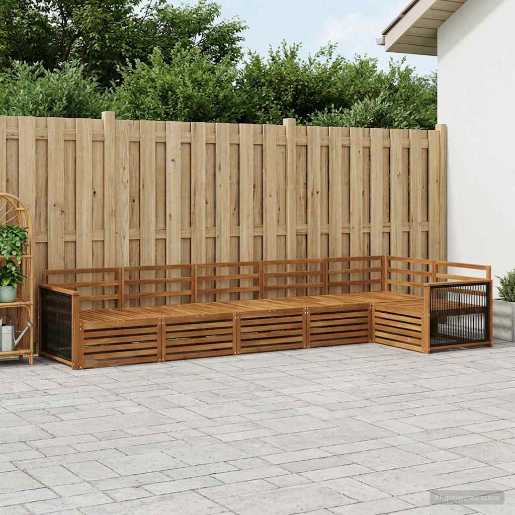 Ensemble de canapés d'extérieur 6 pcs Naturel - XIOS