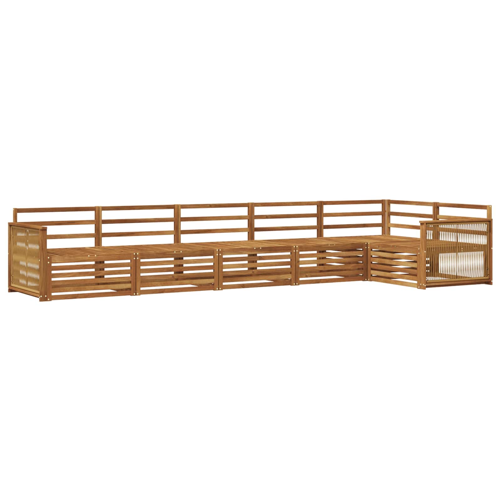 Ensemble de canapés d'extérieur 6 pcs Naturel - XIOS