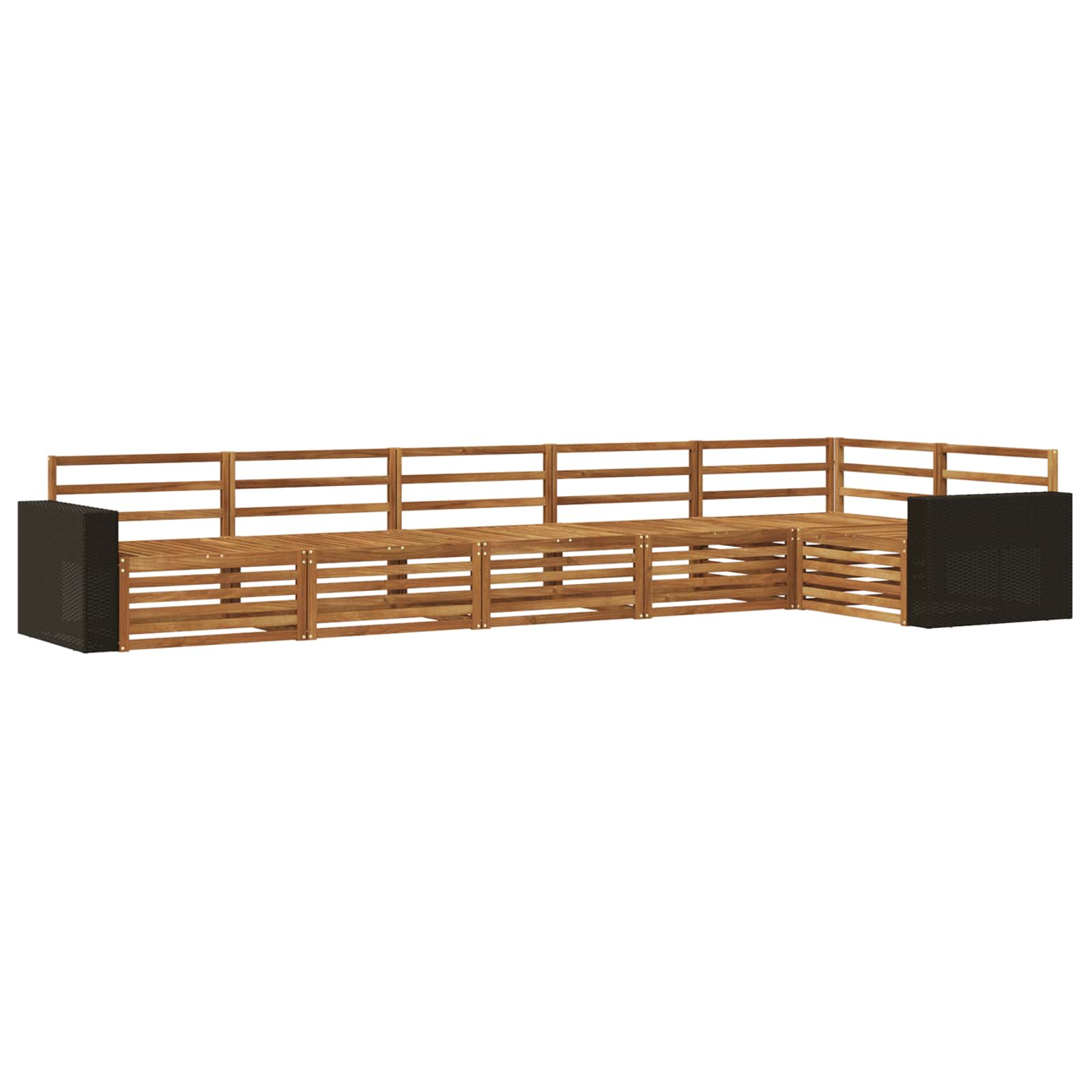 Ensemble de canapés d'extérieur 6 pcs Naturel - XIOS