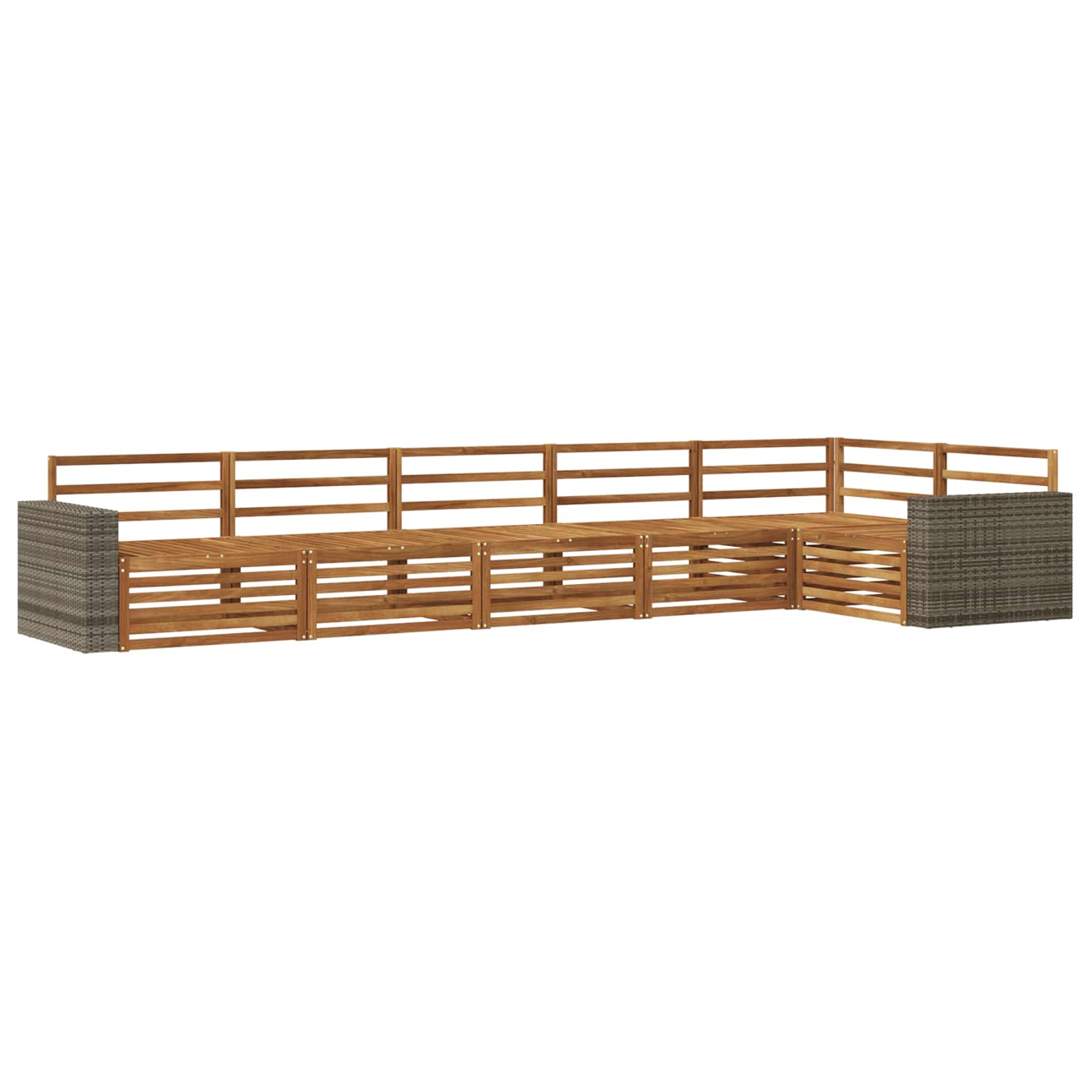 Ensemble de canapés d'extérieur 6 pcs Naturel - XIOS