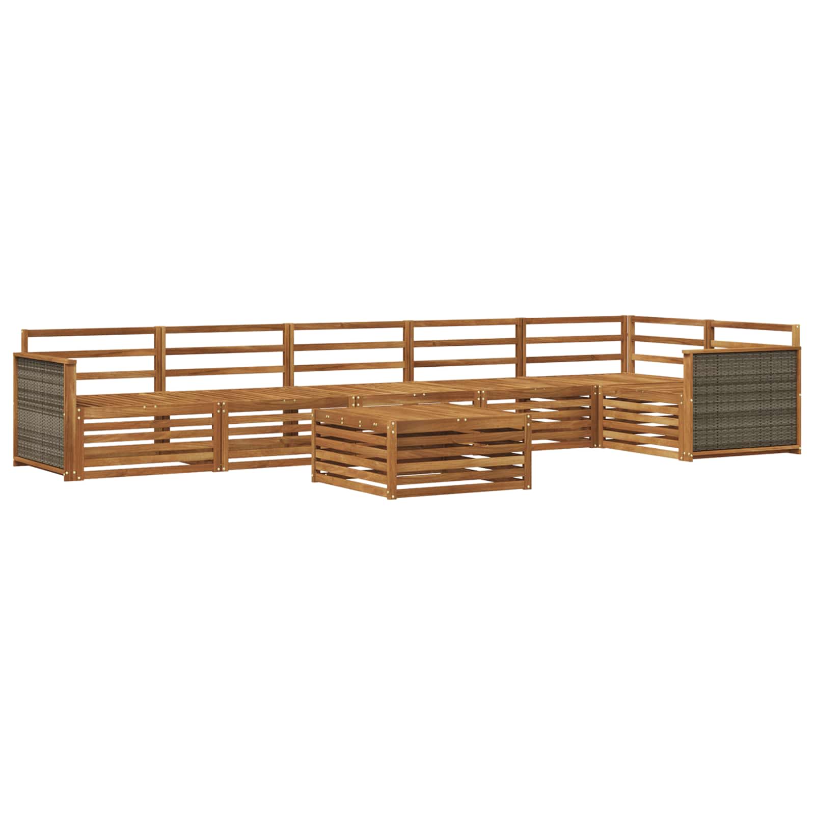 Ensemble de canapés d'extérieur 7 pcs Naturel - XIOS