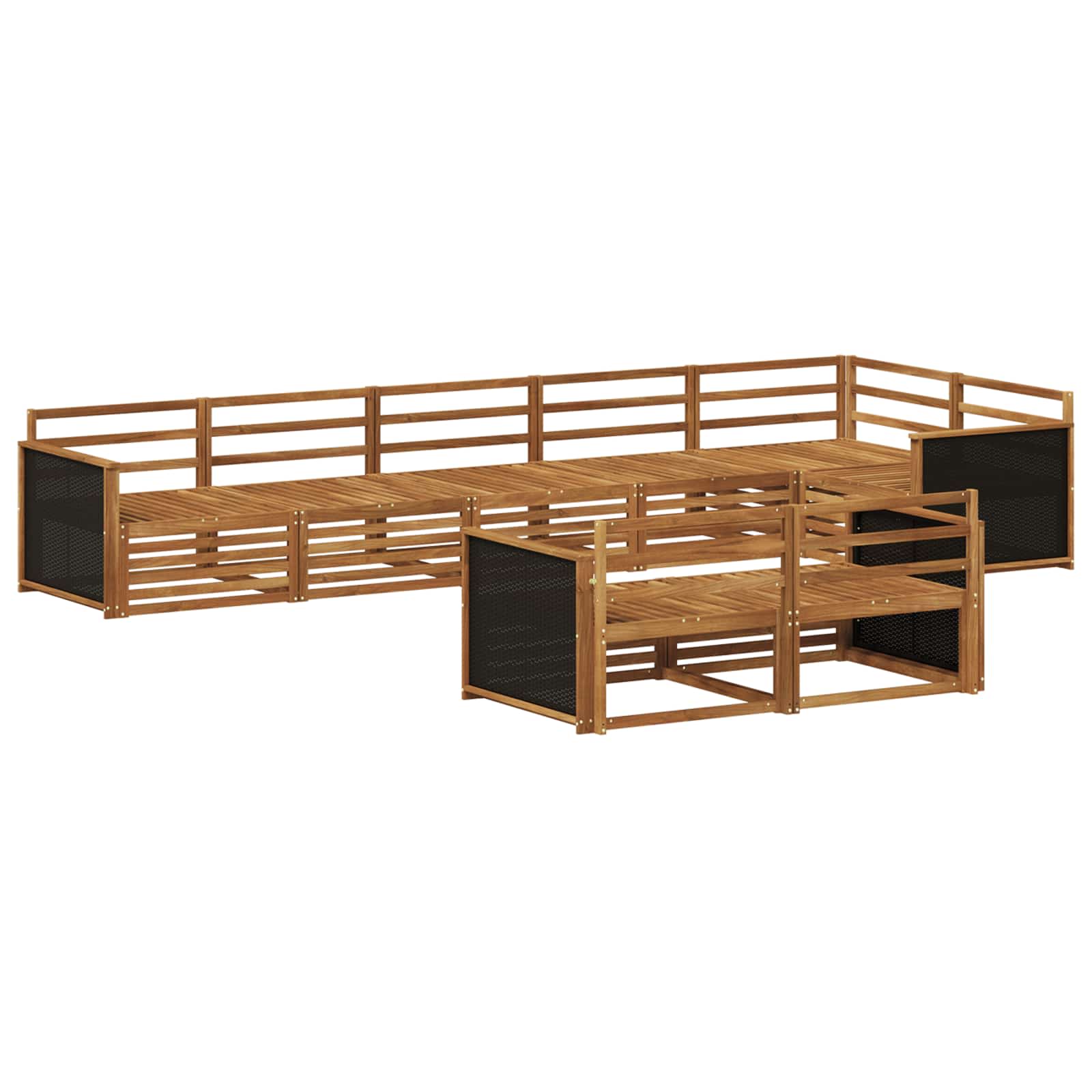 Ensemble de canapés d'extérieur 8 pcs Naturel - XIOS