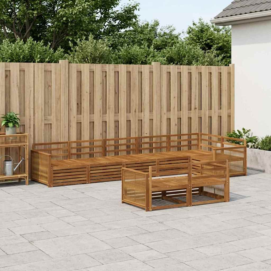 Ensemble de canapés d'extérieur 8 pcs Naturel - XIOS