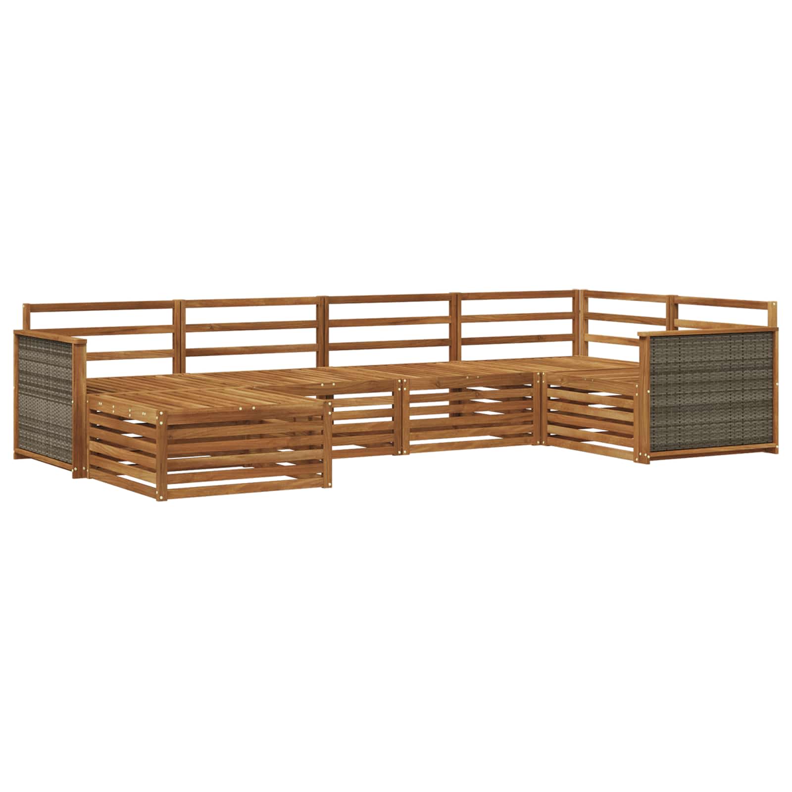 Ensemble de canapés d'extérieur 6 pcs Naturel - XIOS