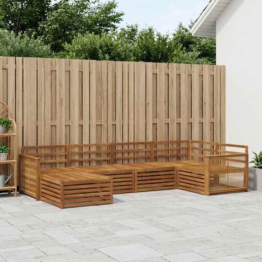 Ensemble de canapés d'extérieur 6 pcs Naturel - XIOS