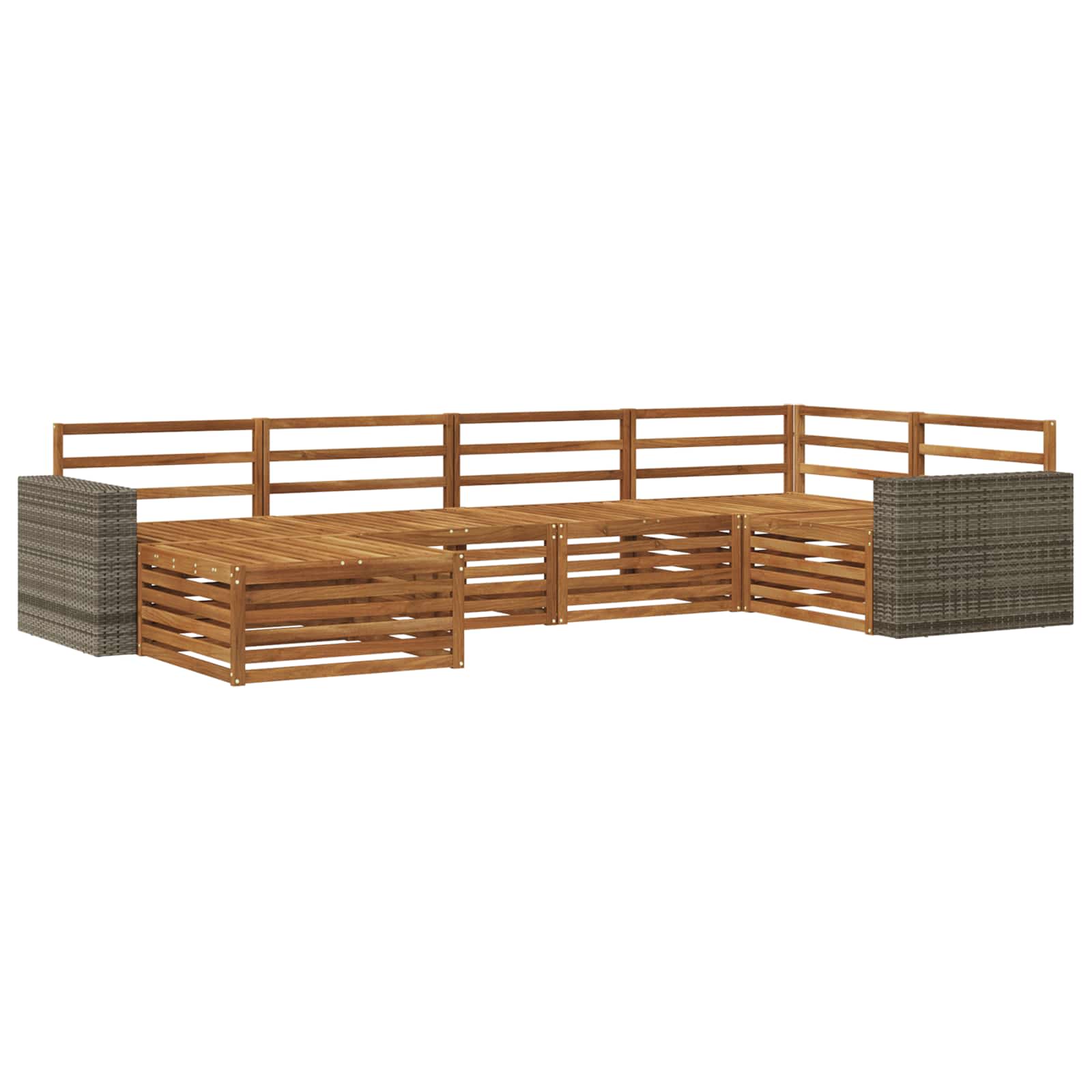 Ensemble de canapés d'extérieur 6 pcs Naturel - XIOS