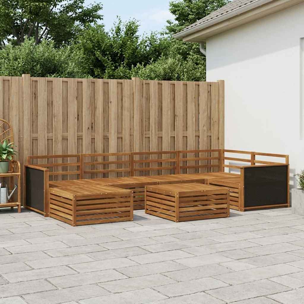 Ensemble de canapés d'extérieur 7 pcs Naturel - XIOS