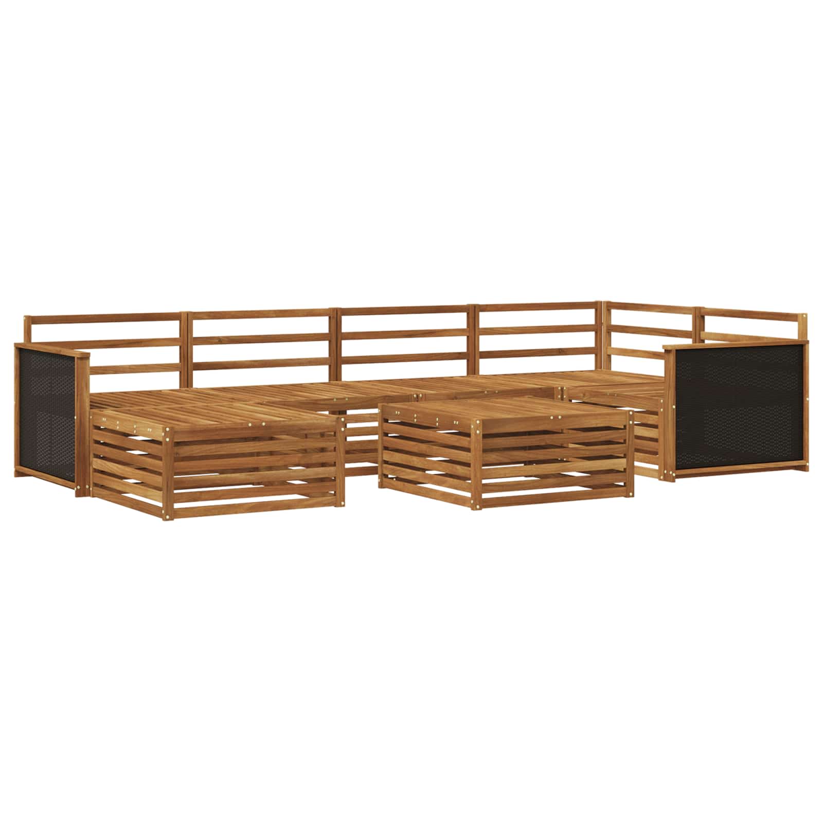 Ensemble de canapés d'extérieur 7 pcs Naturel - XIOS