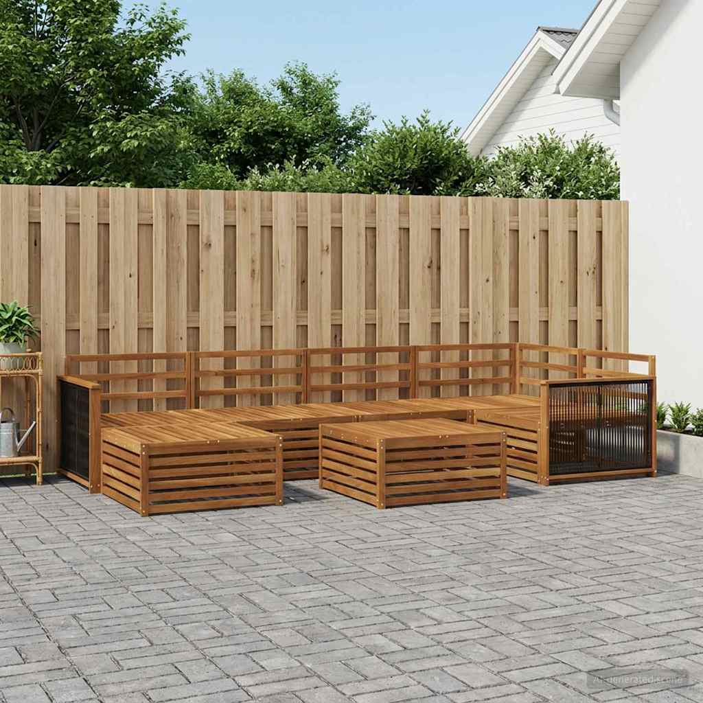 Ensemble de canapés d'extérieur 7 pcs Naturel - XIOS