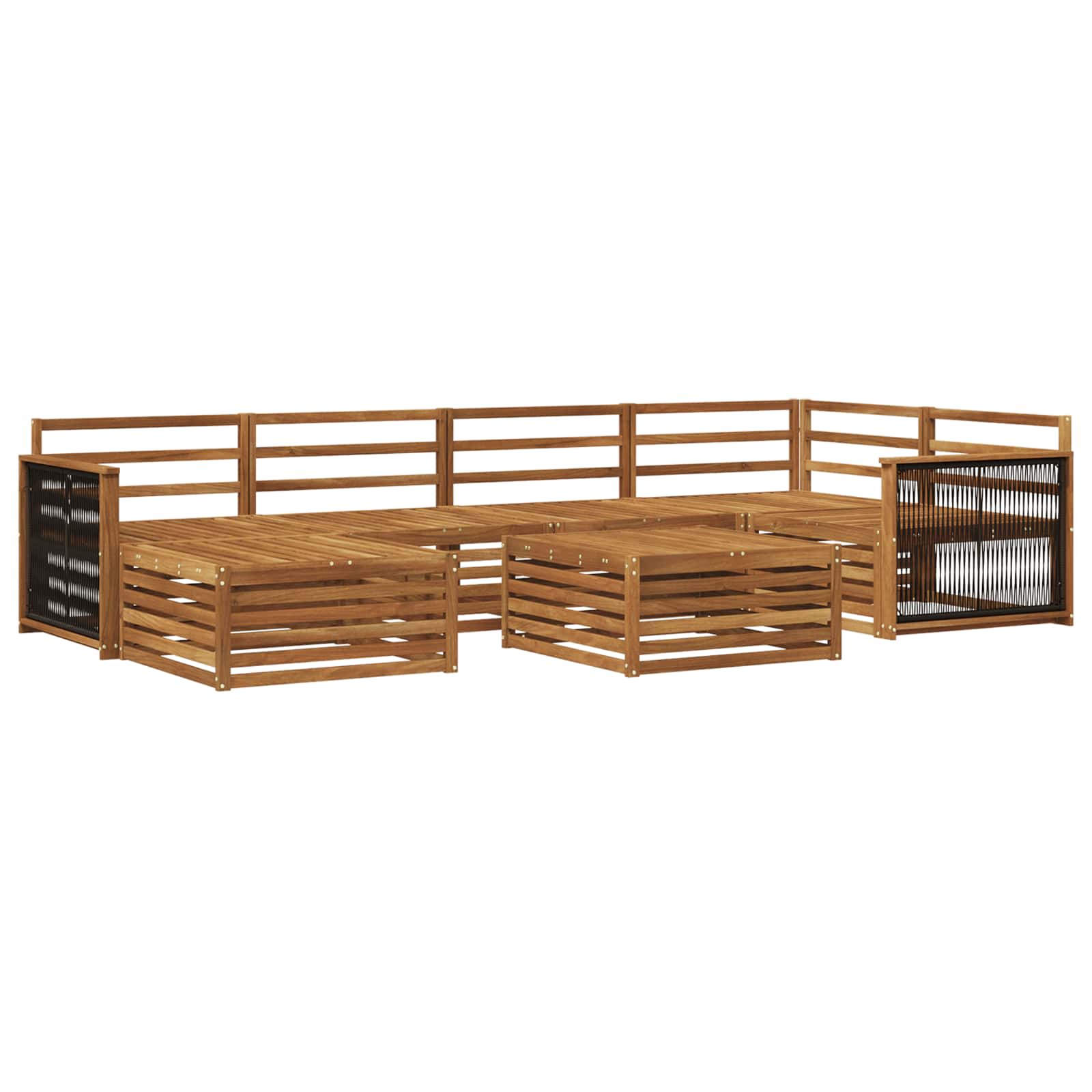 Ensemble de canapés d'extérieur 7 pcs Naturel - XIOS