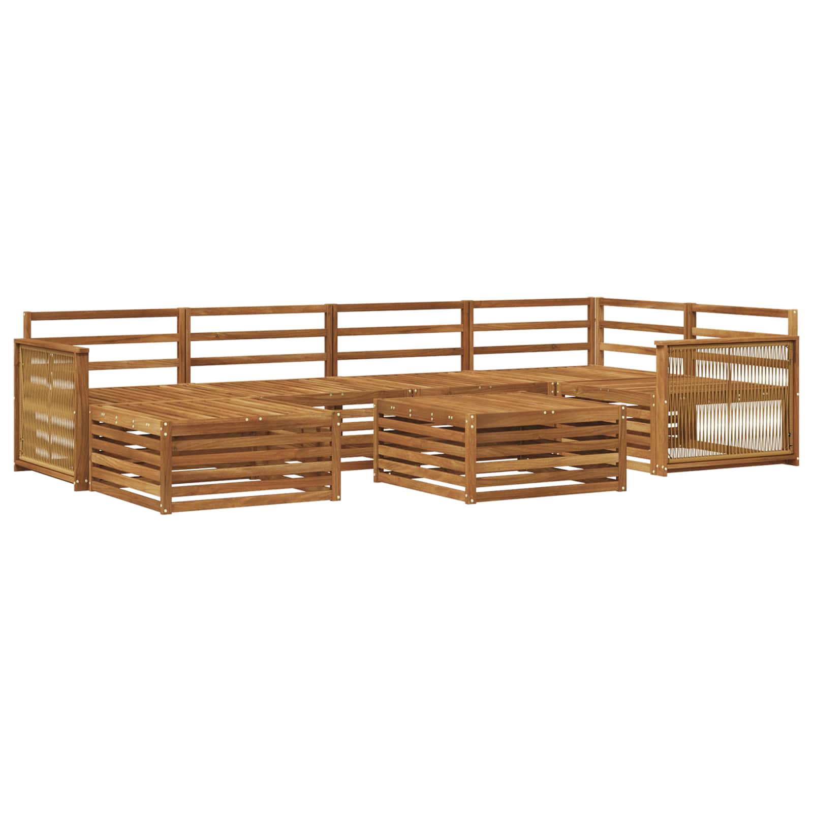 Ensemble de canapés d'extérieur 7 pcs Naturel - XIOS