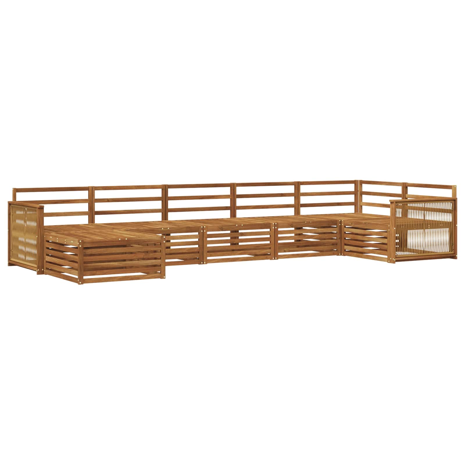 Ensemble de canapés d'extérieur 7 pcs Naturel - XIOS